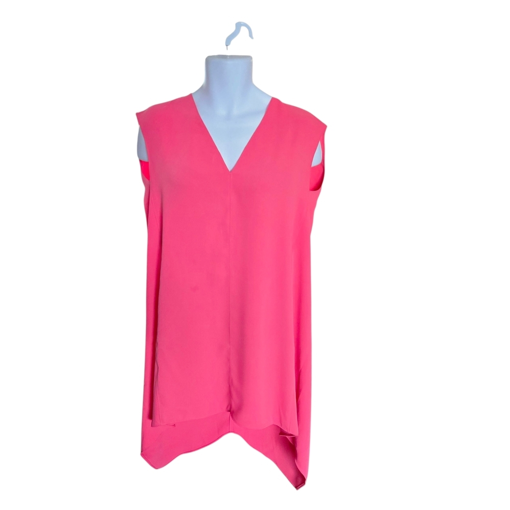 RACHEL Rachel Roy Sleeveless V-Neck Tunic in‎ Bright Pink